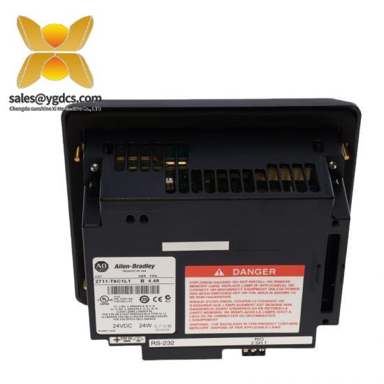 Allen-Bradley 2711-T6C1L1 PanelView Plus 600 Color Touchscreen with Remote IO, RS-232 Printer & DC Power Supply