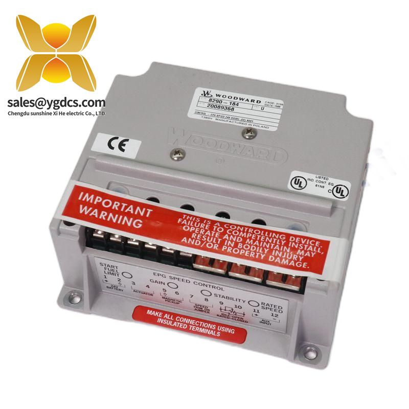Woodward 9905-037 High-Voltage Load Sharing and Speed Control Module