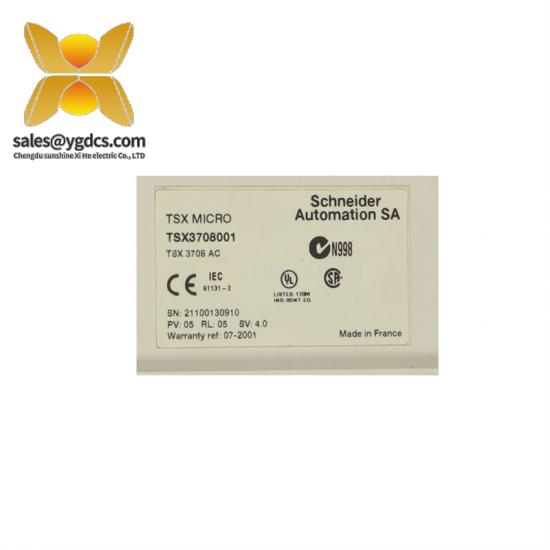 Schneider SX3708001 Industrial Control Module; Manufacturer: Schneider Electric